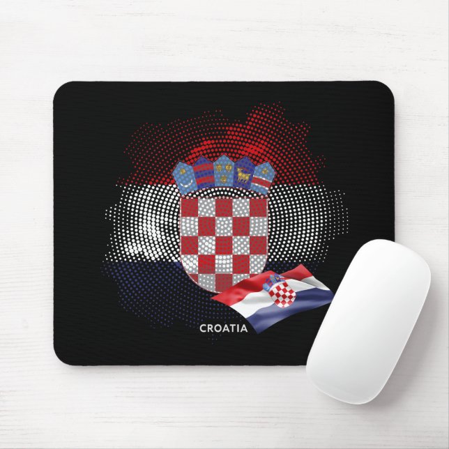 Mousepad bandeira da Croácia (Com mouse)