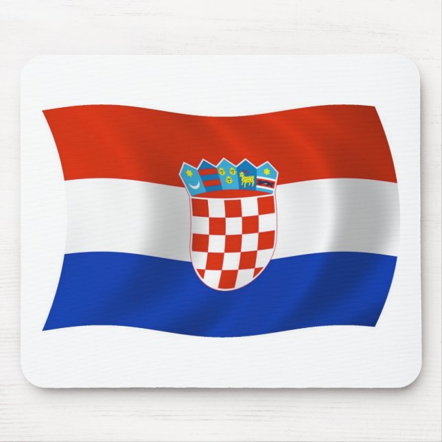 Mousepad Bandeira da Croácia (Frente)