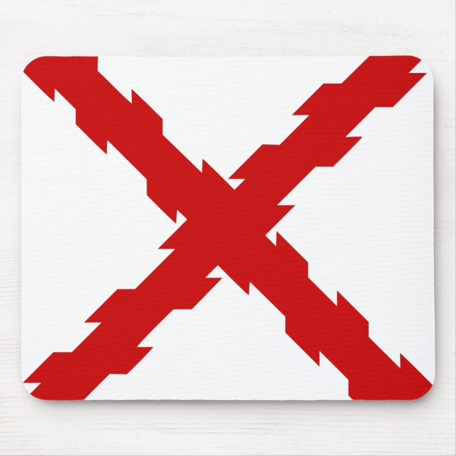 Mousepad Bandeira da Cruz de Borgonha (Frente)