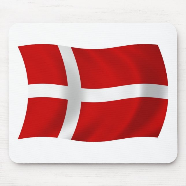 Mousepad Bandeira da Dinamarca (Frente)