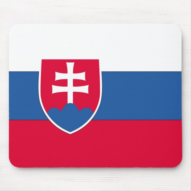 Mousepad Bandeira da Eslováquia (Frente)