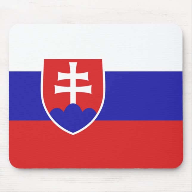 Mousepad Bandeira da Eslováquia (Frente)