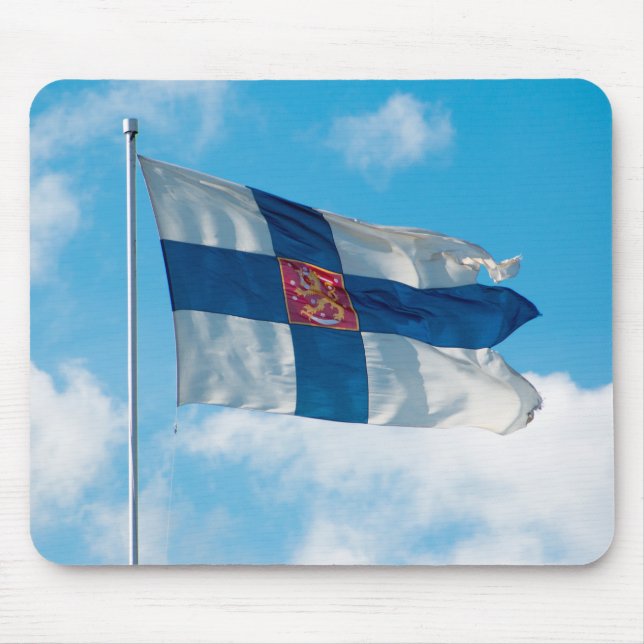 Mousepad Bandeira da Finlândia (Frente)