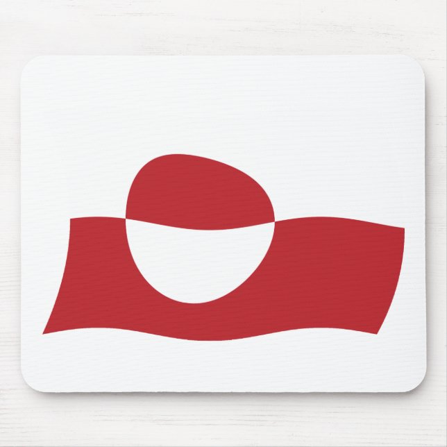 Mousepad Bandeira da Groenlândia (Frente)