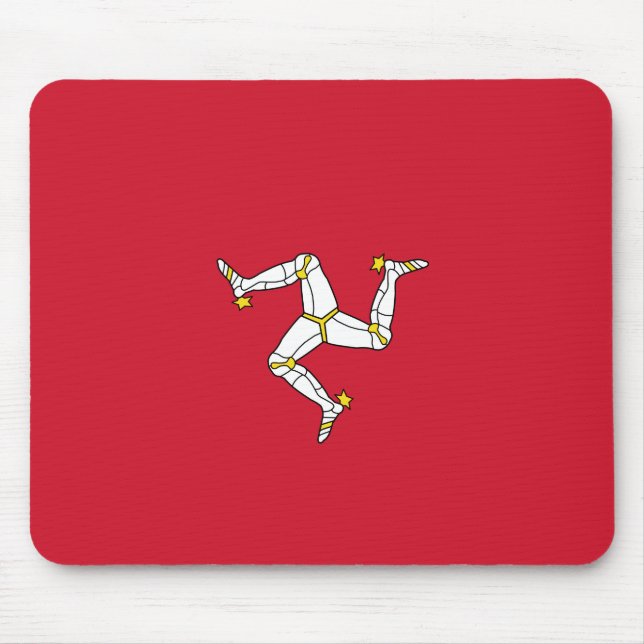 Mousepad Bandeira da Ilha de Man (Frente)