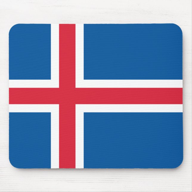 Mousepad Bandeira da Islândia (Frente)