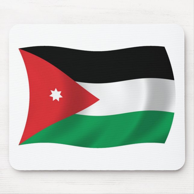 Mousepad Bandeira da Jordânia (Frente)