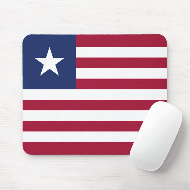 Mousepad Bandeira da Libéria (Com mouse)
