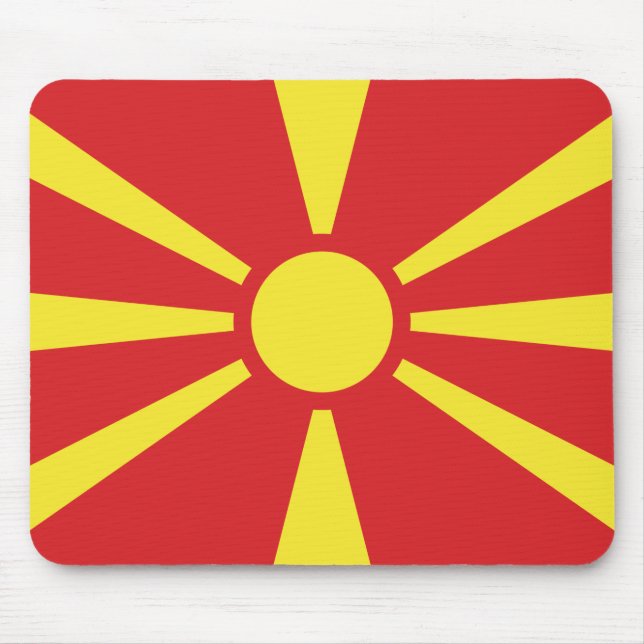 Mousepad Bandeira da Macedônia do Norte (Frente)