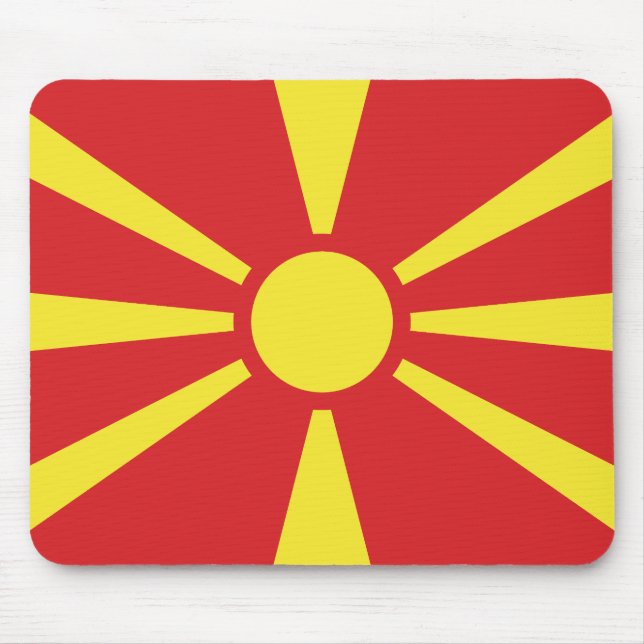 Mousepad Bandeira da Macedônia do Norte (Frente)