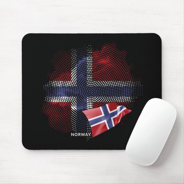 Mousepad bandeira da Noruega (Com mouse)