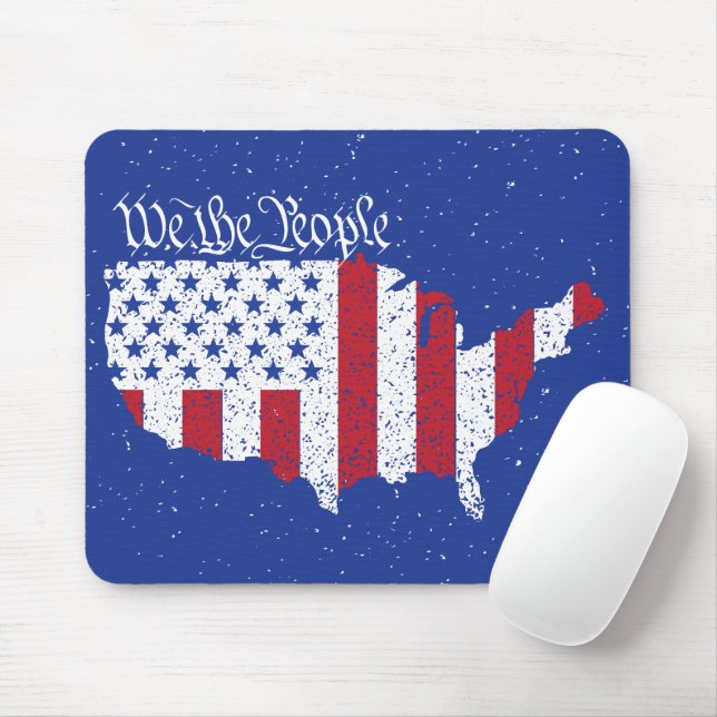 Mousepad Bandeira da Paz Americana Nós, América Pessoas (Com mouse)