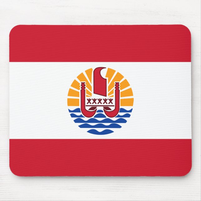 Mousepad Bandeira da Polinésia Francesa (Frente)