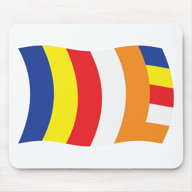 Mousepad Bandeira da Religião Budista (Frente)