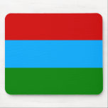 Mousepad Bandeira da República da Carélia<br><div class="desc">Bandeira patriótica da República da Carélia</div>