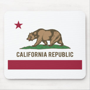 Mousepad Bandeira da república de Califórnia - cor