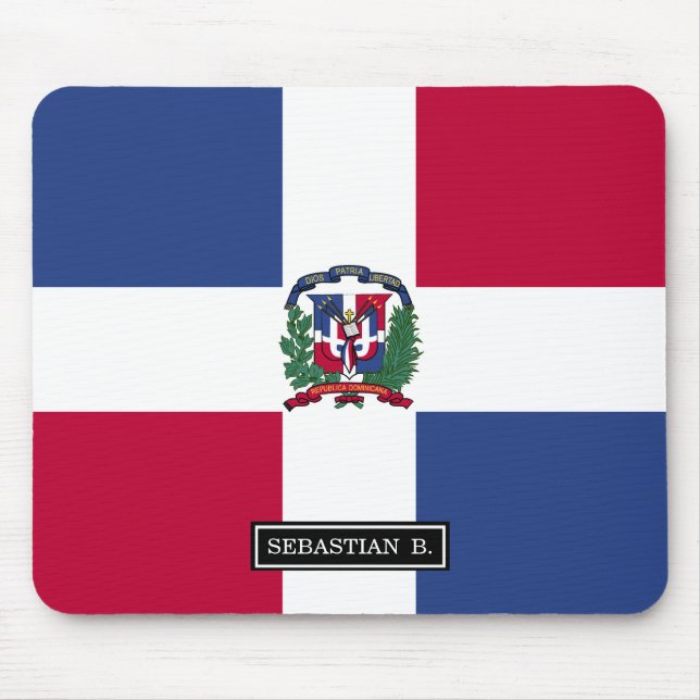 Mousepad Bandeira da República Dominicana (Frente)