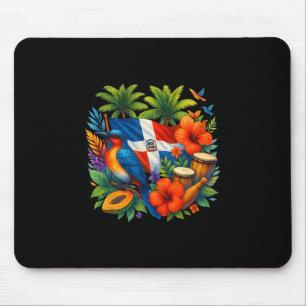 Mousepad Bandeira da República Dominicana Férias Viagem Tro