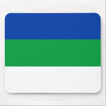 Mousepad Bandeira da República Komi<br><div class="desc">Bandeira patriótica da República Komi</div>