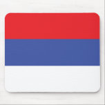 Mousepad Bandeira da República Sérvia<br><div class="desc">Bandeira patriótica da República Sérvia.</div>