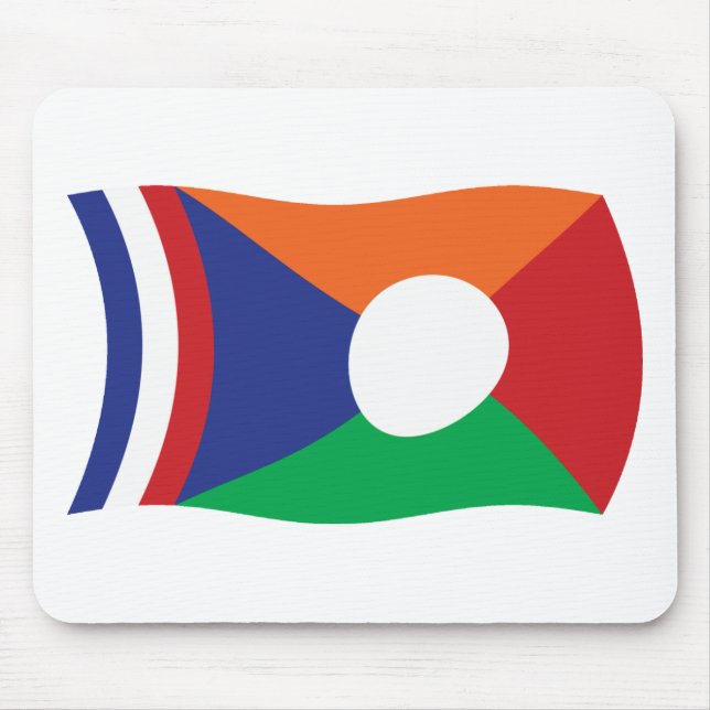 Mousepad Bandeira da Reunião (Frente)