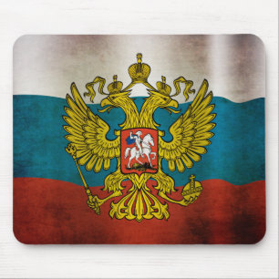 Mousepad Bandeira da Rússia acenando