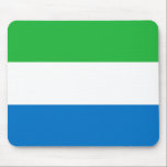 Mousepad Bandeira da Serra Leoa<br><div class="desc">Bandeira patriótica da Serra Leoa.</div>