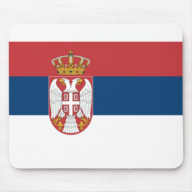 Mousepad Bandeira da Sérvia (Frente)