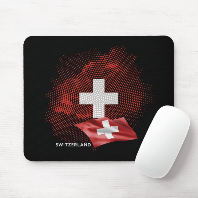 Mousepad bandeira da Suíça (Com mouse)
