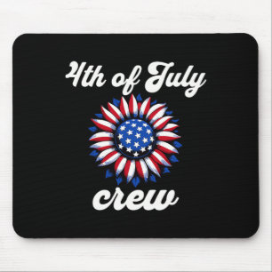 Mousepad Bandeira Da Tripulação Usa De Julho
