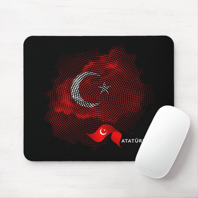 Mousepad Bandeira da Turquia (Com mouse)