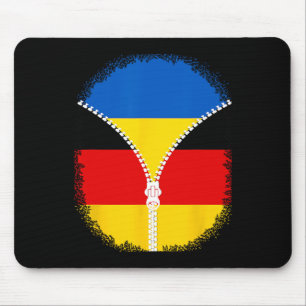 Mousepad Bandeira da Ucrânia Alemanha Zipper ucraniano alem