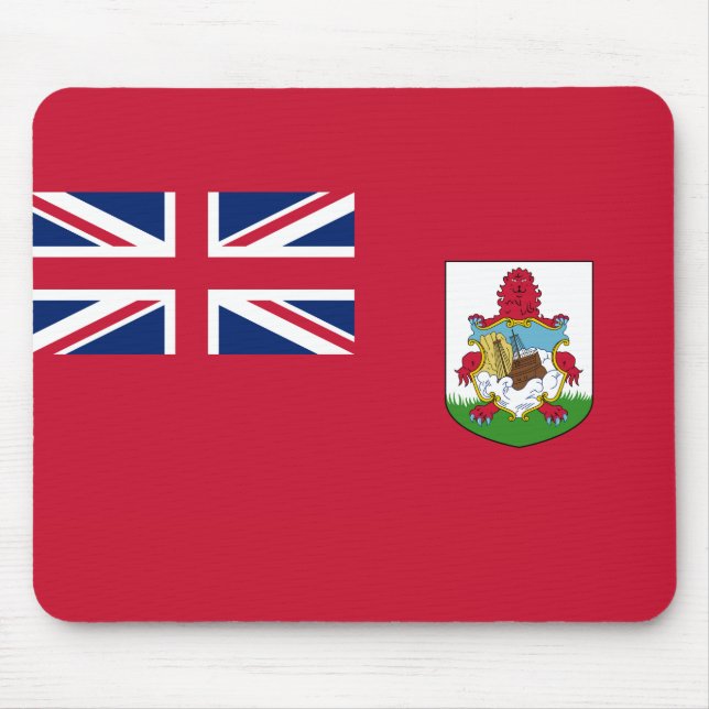 Mousepad Bandeira das Bermudas (Bermudiano) (Ilhas Caribes) (Frente)