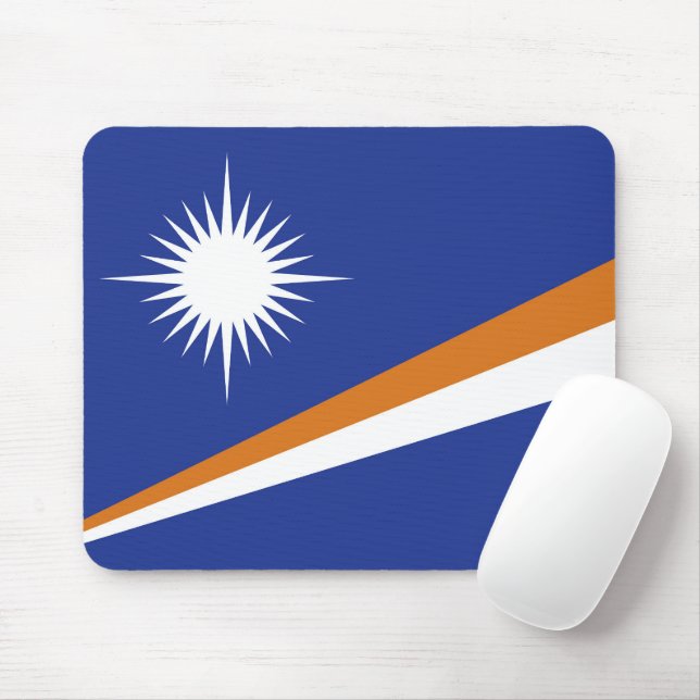 Mousepad bandeira das Ilhas Marshall (Com mouse)