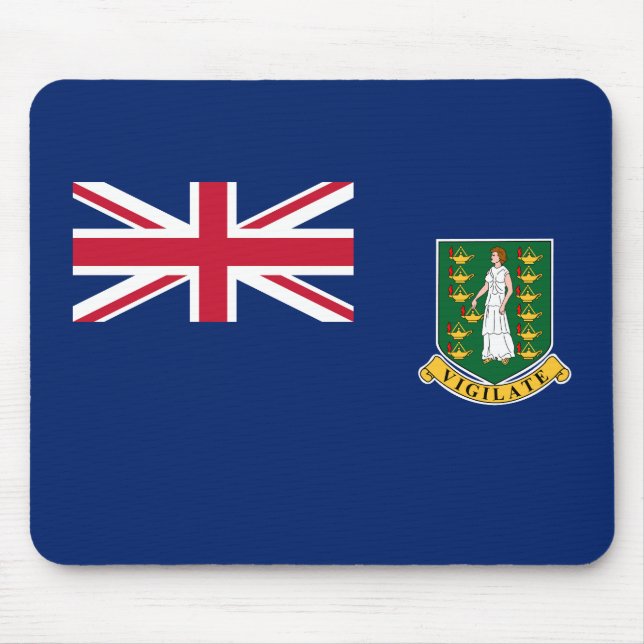 Mousepad Bandeira das Ilhas Virgens Britânicas (Frente)