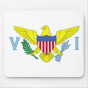 Mousepad Bandeira das Ilhas Virgens dos Estados Unidos