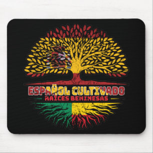 Mousepad Bandeira das Raízes da Árvore Espanha Espanhola Be