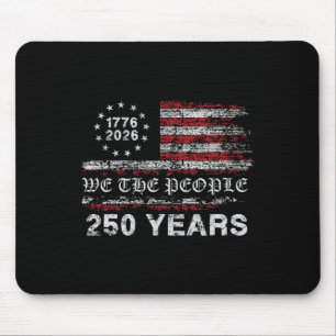 Mousepad Bandeira de 250 Anos 1776-2026 Aniversário de 250 