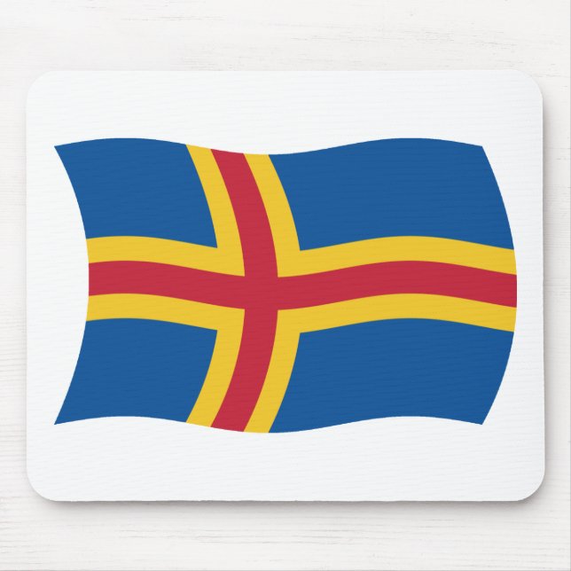 Mousepad Bandeira de Aland (Frente)