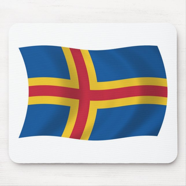 Mousepad Bandeira de Aland (Frente)