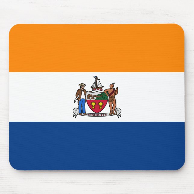 Mousepad Bandeira de Albany, Nova Iorque (Frente)