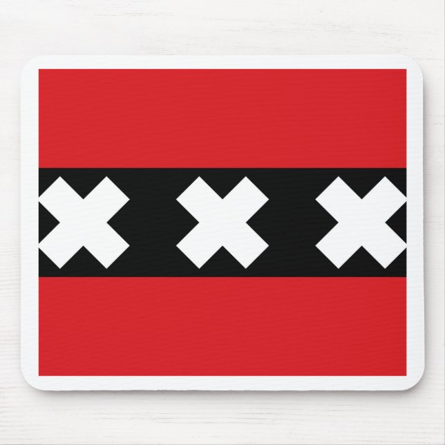 Mousepad Bandeira de Amesterdã (Frente)