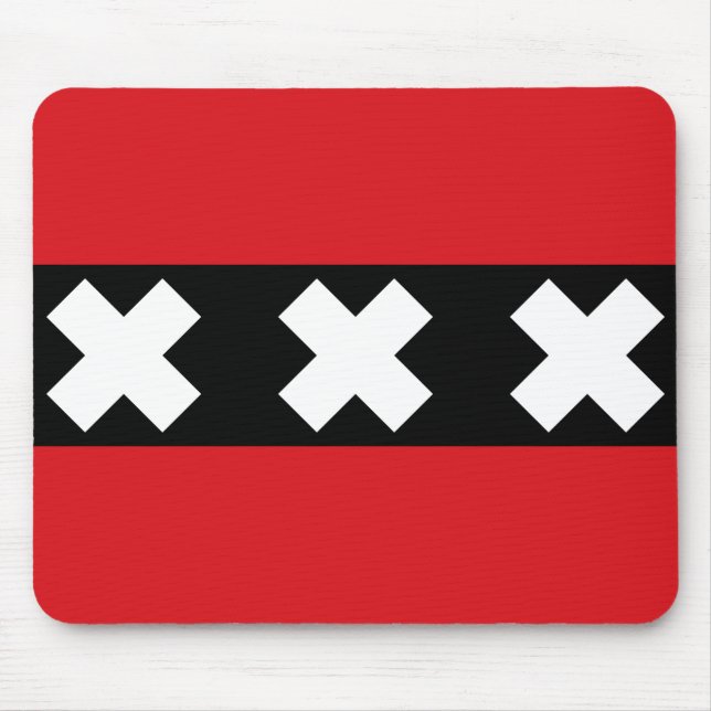 Mousepad Bandeira de Amesterdã (Frente)