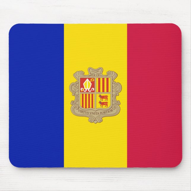 Mousepad Bandeira de Andorra (Frente)