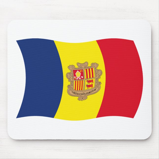 Mousepad Bandeira de Andorra (Frente)
