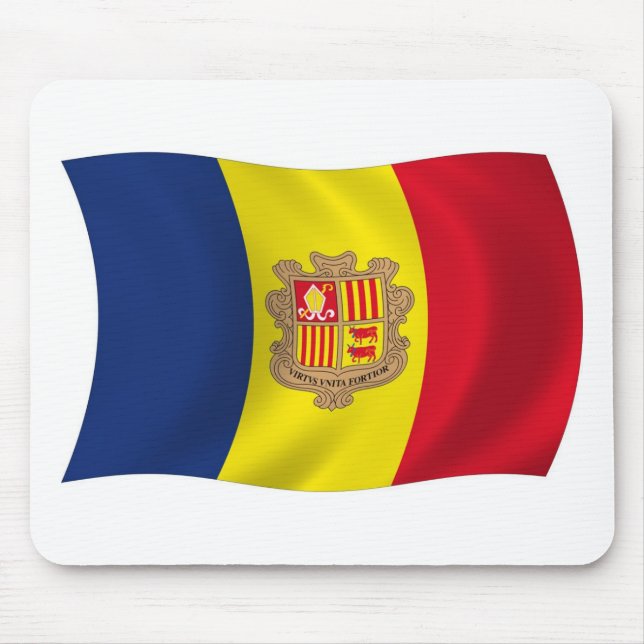 Mousepad Bandeira de Andorra (Frente)