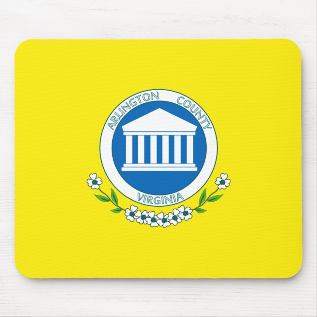 Mousepad Bandeira de Arlington (Virgínia) (Frente)