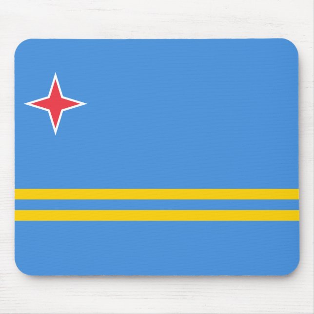 Mousepad Bandeira de Aruba (Frente)