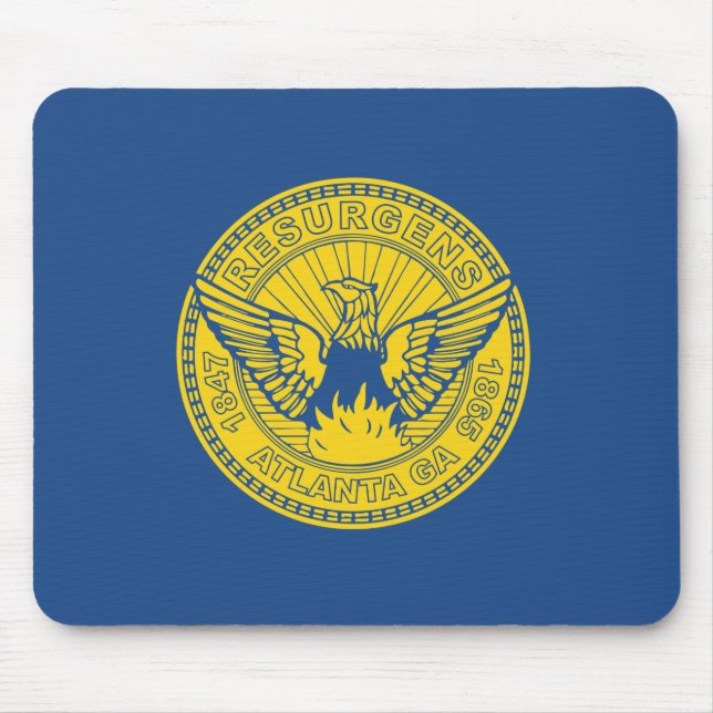 Mousepad Bandeira de Atlanta (Geórgia, EUA) (Frente)