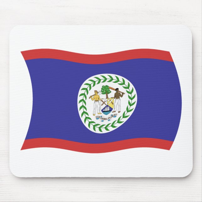 Mousepad Bandeira de Belize (Frente)